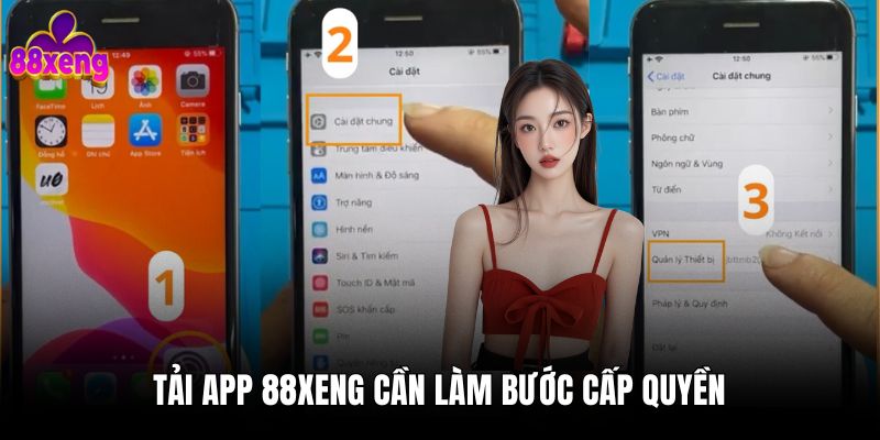 Tải app 2 Tải app 88xeng cần làm bước cấp quyền